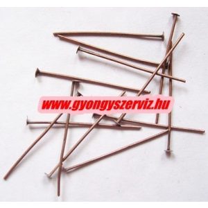 Talpas szerelőpálca. 30x0.7mm. Antik réz szín. 100db.