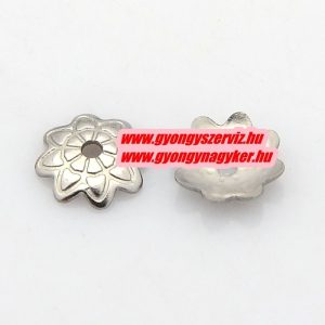 50db. Nemesacél gyöngykupak. 7.5x2mm. 