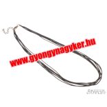 Kord nyaklánc. Viaszolt szál nyaklánc alap. 7 szálas. 2 színben! 10db/csomag.