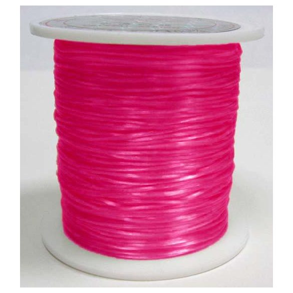 60m/tekercs. Sztreccs damil, gumidamil. 0.8mm. Pink.