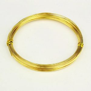 Alumínium ékszer drót, 1.5mm. Arany szín. 5m/ tekercs.
