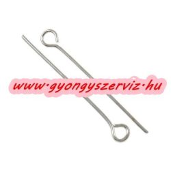 Hurkos szerelőpálca. 0.7x28mm. Platina szín. 100db.