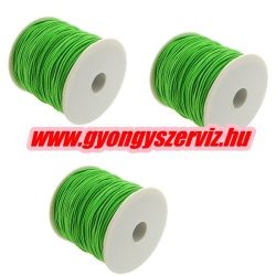 Gumizsinór, kalapgumi. 0.8mm. Neonzöld. 10m/db.