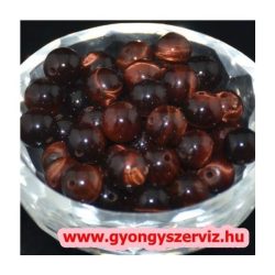   Piros tigrisszem, macskaszem ásványgyöngy. 4-5mm. 1 szál, kb. 40cm.