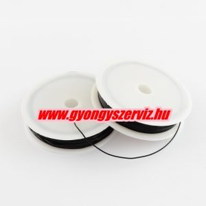 Sztreccs damil, gumidamil. Fekete. Válassz méretet!