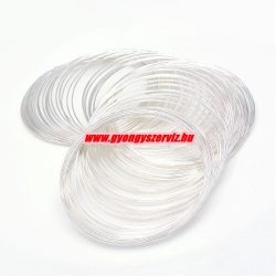 Memória drót. 60x0.8mm. Ezüst szín. 10 kör.