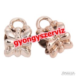 Charm tartó, medáltartó. Rózsaarany szín.  10db.