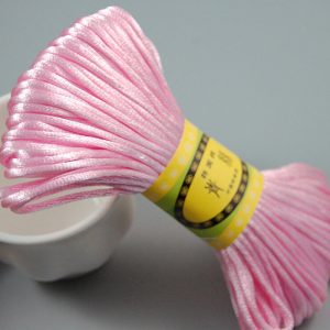 Leárazás! Poliészter fonal. 2.5mm. Rózsaszín. 20m/db.