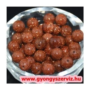 Barna napkő. 6mm. 1 szál. (kb. 40cm)