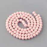 1 szál. Üveggyöngy. 8mm. Baba rózsaszín.