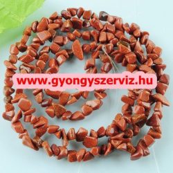   Törmelékköves szál. Féldrágakő splitter. 1 szál. Barna napkő. 