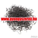 Fülbevaló alap. 18x19x3mm. Ólom fekete.  100db/csomag.