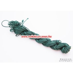 10db.  Shamballa fonal. Nylon fonal. 1.5mm. 12.5m/db. Smaragdzöld.   