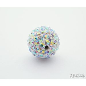 Shamballa gyöngy. Kristály gyöngy. 12mm. Színjátszó. AAA.  Leárazva!
