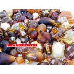 Üveggyöngy mix. 50g. 8 színben! 
