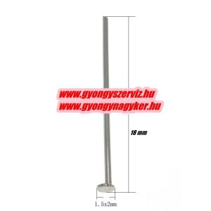 Nemesacél talpas szerelőpálca. 0.6x18mm. 100db.