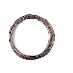 Alumínium ékszer drót, 1mm. Barna. 10m/ tekercs.