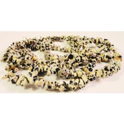   Dalmatínerkő törmelék gyöngy, splitter gyöngy. 1 szál. Leárazva ! 