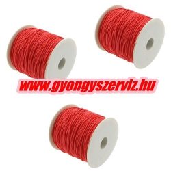 Gumizsinór, kalapgumi. 0.8mm. Piros. 10m/db.