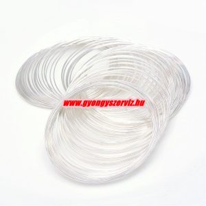 Memória drót. 60x1mm. Ezüst szín. 10 kör.