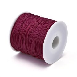   Leárazás! Poliészter zsinór. 0.8mm. Vörösbor. 120m/tekercs.