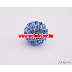   Shamballa gyöngy. Kristály gyöngy. 12mm. Világoskék.  10db.