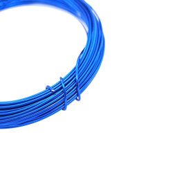 Alumínium ékszer drót, 1mm. Sötétkék. 10m/ tekercs.