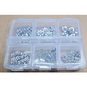 DIY. 100darabos virágos köztes mix. Ajándék tároló dobozban.