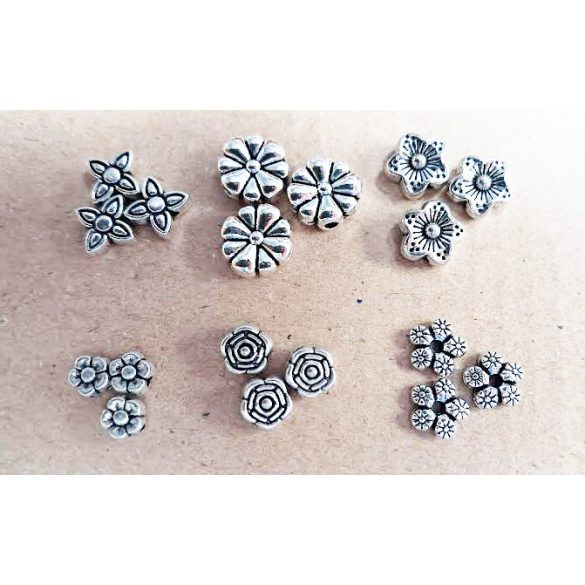 DIY. 100darabos virágos köztes mix. Ajándék tároló dobozban.