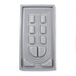 Nagy gyöngyfűző tálca. 49x27cm. 