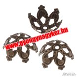 Gyöngykupak. Fémgyöngy. 16x7mm. Antik bronz szín.   100db.