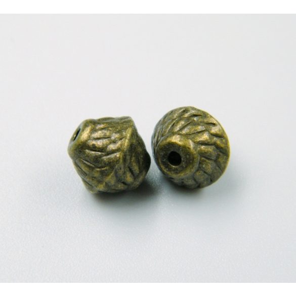  100db. . Fém köztes gyöngy. 7x7mm. Antik bronz szín. 