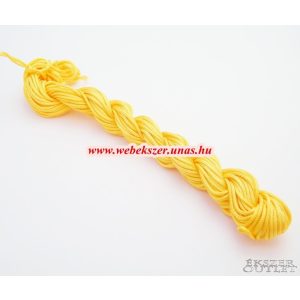 10db.  Shamballa fonal. Nylon fonal. 1.5mm. 12.5m/db. Okker sárga.   Legjobb ár!