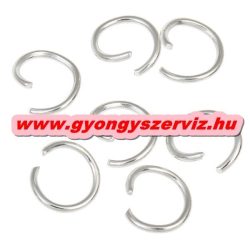 Nyitott szerelő karika. 6x0.8mm. Platina szín.  100db.