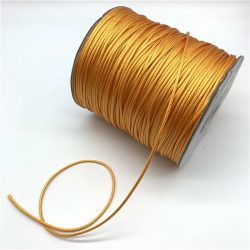 Viaszolt poliészter zsinór. 1mm. Bronz. 160m/tekercs.