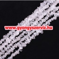   Törmelékköves szál. Féldrágakő splitter. 1 szál. Hegyikristály.