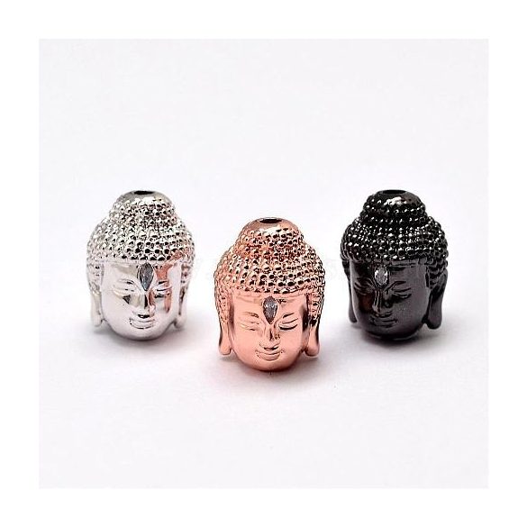 Cirkon buddha fej. 4 színben kérhető. 