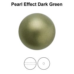 Preciosa gyöngy. 6mm. Dark green. 1 szál (100db)
