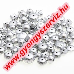 Cseh gyöngy. Ezüst. Mix.  50g.