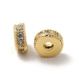 Kiárusítás! Cirkon kristályos köztes gyöngy. 4x2mm. 3 színben.