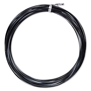 Alumínium ékszer drót, 0.8mm. Fekete. 20m/ tekercs.