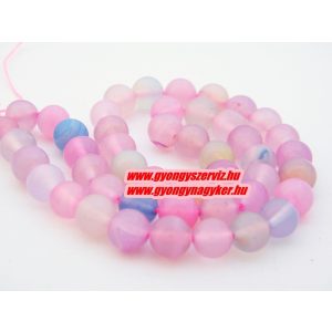 Leárazva!  " Berill " achát ásványgyöngy. 8mm.  1 szál.