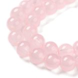 1 szál. Üveggyöngy. 8mm. " Rózsakvarc "