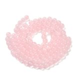 1 szál. Üveggyöngy. 8mm. " Rózsakvarc "