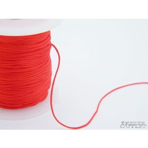 Shamballa fonal. Nylon fonal. 1mm. Piros.   90m/db.