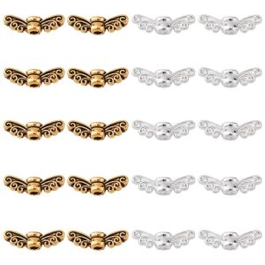 200db angyalszárny köztes. ezüst, és antik arany színben. 14x.4mm.