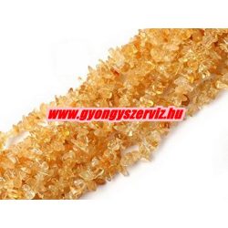   Törmelékköves szál. Féldrágakő splitter. 1 szál. Citrin. 