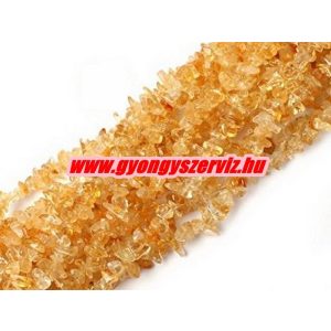 Törmelékköves szál. Féldrágakő splitter. 1 szál. Citrin. 
