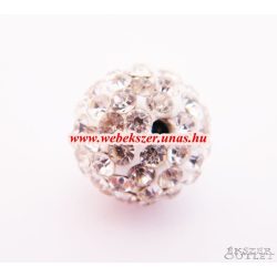   Shamballa gyöngy. Kristály gyöngy. 12mm. Kristály.  10db.