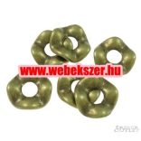 Fémgyöngy. Fém köztes gyöngy. 12.5x12.5x2.5mm. 100db.